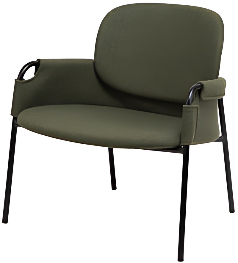 PAPERFLOW Fauteuil visiteur CLOTH, vert