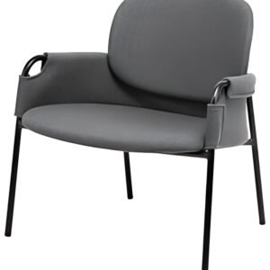 PAPERFLOW Fauteuil visiteur CLOTH, anthracite