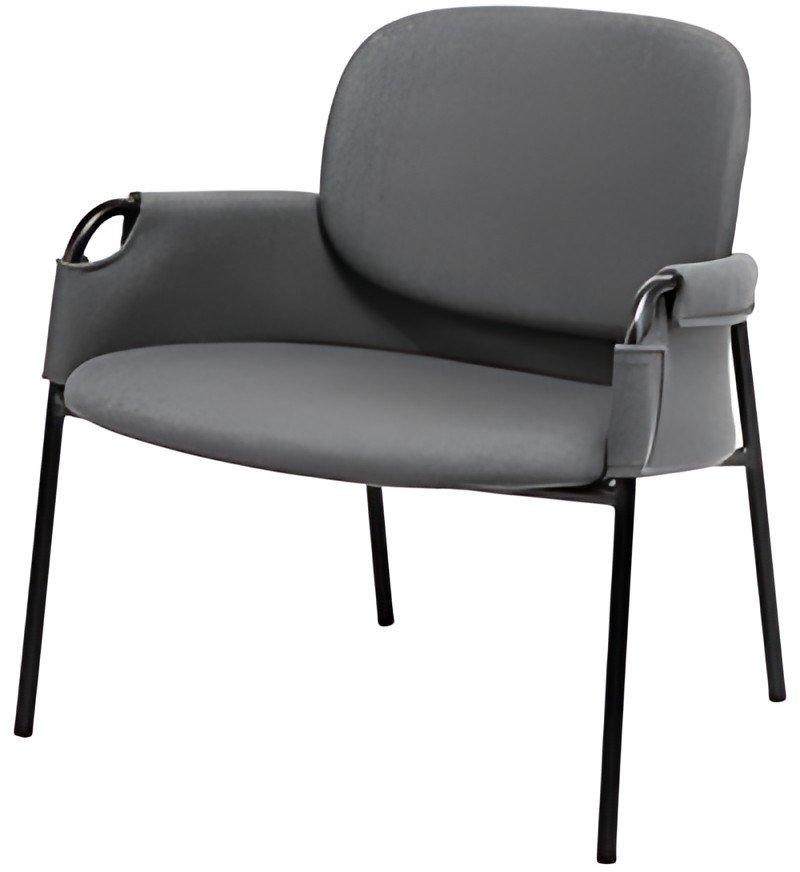 PAPERFLOW Fauteuil visiteur CLOTH, anthracite