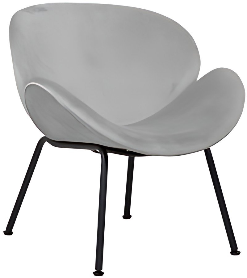 PAPERFLOW Fauteuil visiteur SMILE, gris
