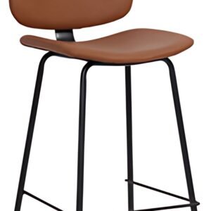 PAPERFLOW Chaise de bar VINTAGE, set de 2, brun