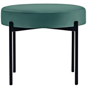 PAPERFLOW Banc GAIA, rond, habillage tissu, vert