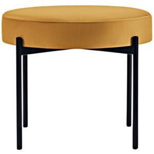 PAPERFLOW Banc GAIA, rond, habillage tissu, safran