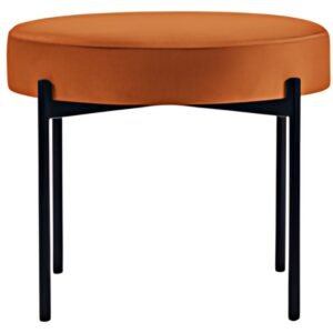 PAPERFLOW Banc GAIA, rond, habillage tissu, rouille