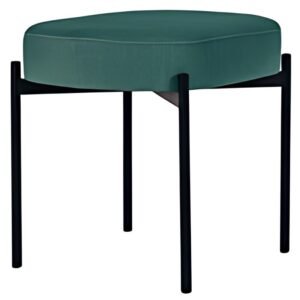 PAPERFLOW Banc oval GAIA, taille S, habillage tissu, vert