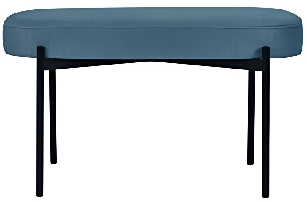 PAPERFLOW Banc oval GAIA, taille M, habillage tissu, brun
