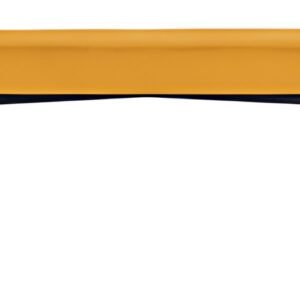 PAPERFLOW Banc oval GAIA, taille L, habillage tissu, safran