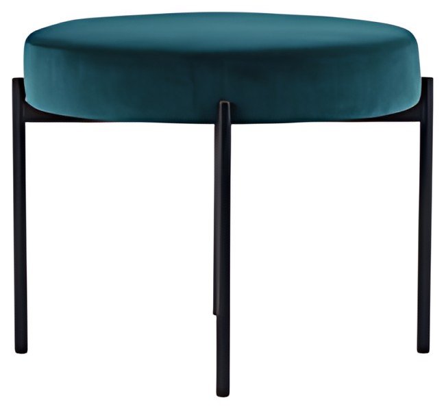 PAPERFLOW Banc GAIA, rond, habillage velours, vert