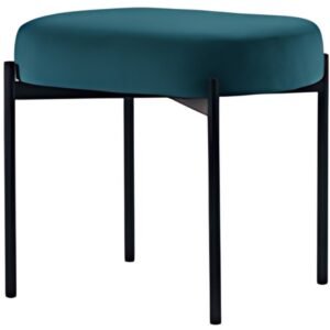 PAPERFLOW Banc oval GAIA, taille S, habillage velours, vert