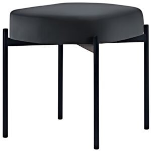 PAPERFLOW Banc oval GAIA, taille S, habillage velours