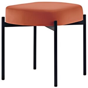 PAPERFLOW Banc oval GAIA, taille S, habillage velours