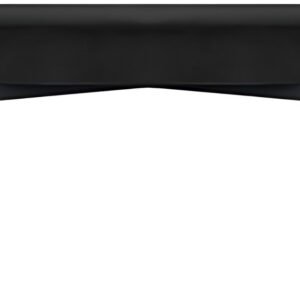PAPERFLOW Banc oval GAIA, taille M, habillage velours, noir