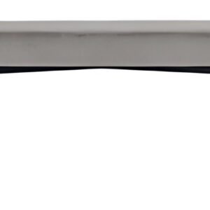 PAPERFLOW Banc oval GAIA, taille L, habillage velours, gris