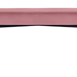 PAPERFLOW Banc oval GAIA, taille L, habillage velours, rose