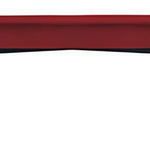 PAPERFLOW Banc oval GAIA, taille L, habillage velours, rouge