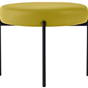 PAPERFLOW Banc GAIA, rond, habillage similicuir, vert