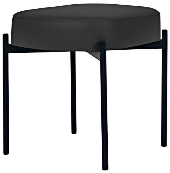 PAPERFLOW Banc oval GAIA, taille S, habillage similicuir