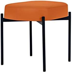PAPERFLOW Banc oval GAIA, taille S, habillage similicuir