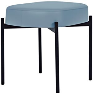 PAPERFLOW Banc oval GAIA, taille S, habillage similicuir