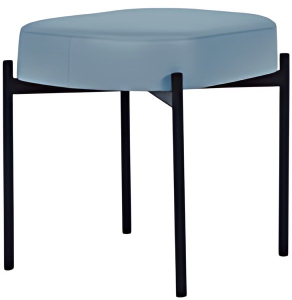 PAPERFLOW Banc oval GAIA, taille S, habillage similicuir