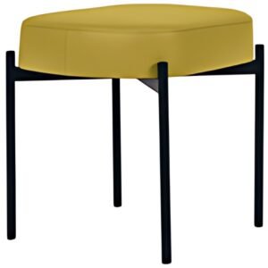 PAPERFLOW Banc oval GAIA, taille S, habillage similicuir