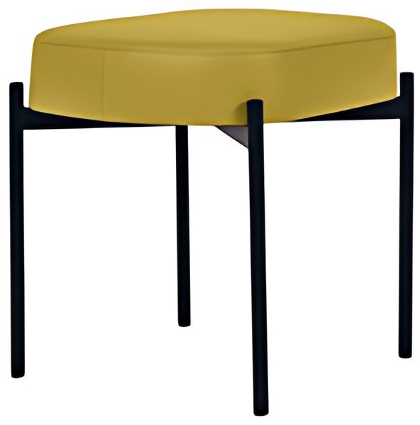 PAPERFLOW Banc oval GAIA, taille S, habillage similicuir