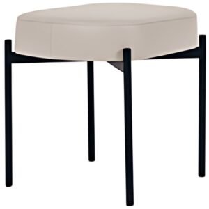 PAPERFLOW Banc oval GAIA, taille S, habillage similicuir