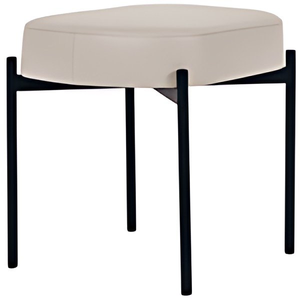 PAPERFLOW Banc oval GAIA, taille S, habillage similicuir