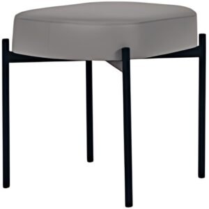 PAPERFLOW Banc oval GAIA, taille S, habillage similicuir