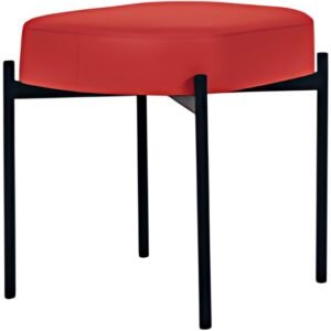 PAPERFLOW Banc oval GAIA, taille S, habillage similicuir
