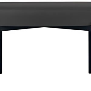PAPERFLOW Banc oval GAIA, taille M, habillage similicuir