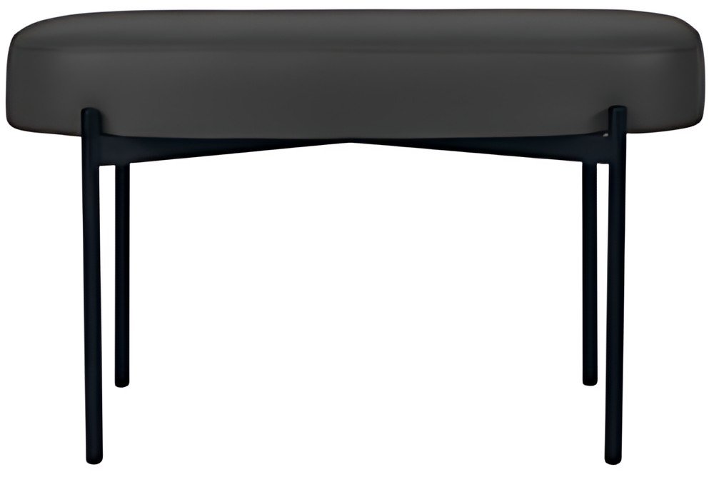 PAPERFLOW Banc oval GAIA, taille M, habillage similicuir