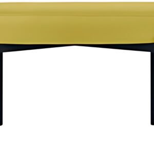 PAPERFLOW Banc oval GAIA, taille M, habillage similicuir