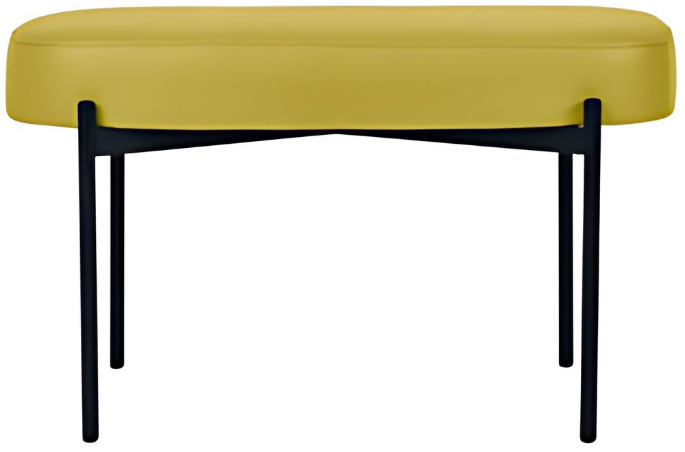 PAPERFLOW Banc oval GAIA, taille M, habillage similicuir