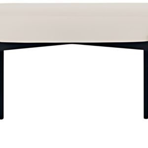PAPERFLOW Banc oval GAIA, taille M, habillage similicuir