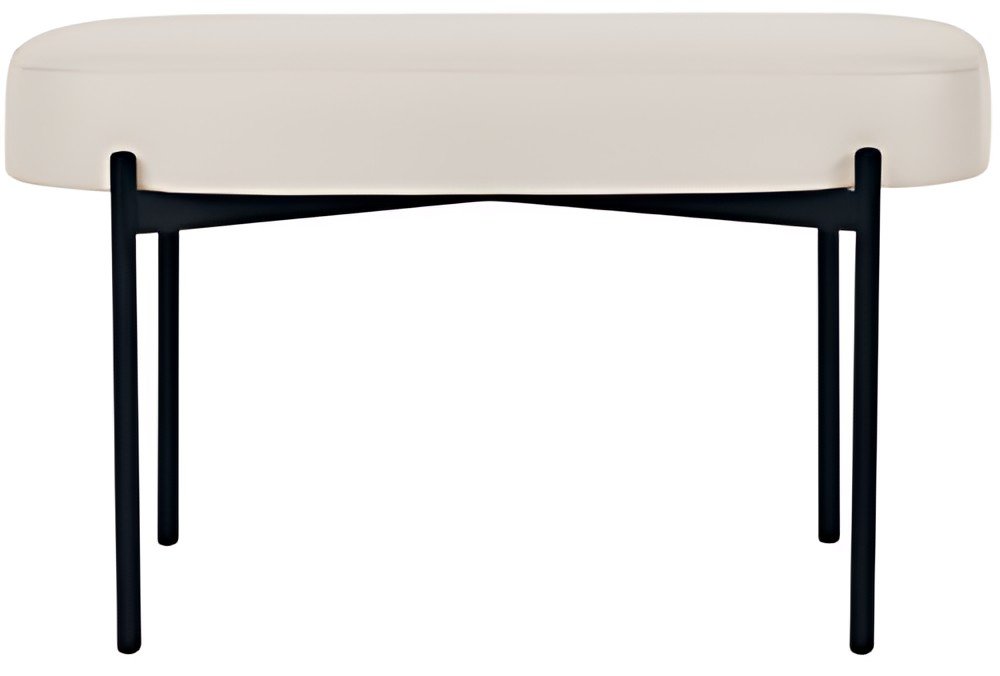 PAPERFLOW Banc oval GAIA, taille M, habillage similicuir