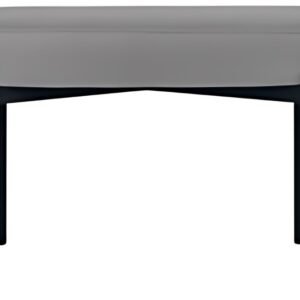 PAPERFLOW Banc oval GAIA, taille M, habillage similicuir
