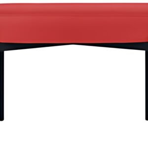 PAPERFLOW Banc oval GAIA, taille M, habillage similicuir