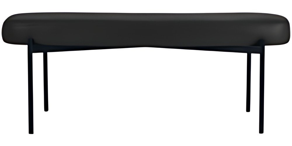 PAPERFLOW Banc oval GAIA, taille L, habillage similicuir