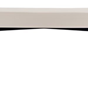 PAPERFLOW Banc oval GAIA, taille L, habillage similicuir