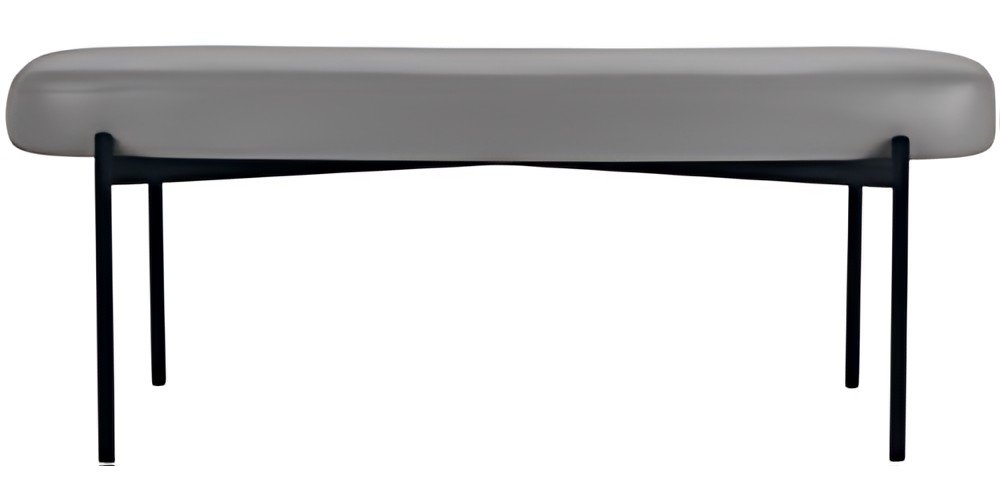 PAPERFLOW Banc oval GAIA, taille L, habillage similicuir