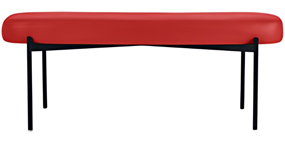 PAPERFLOW Banc oval GAIA, taille L, habillage similicuir