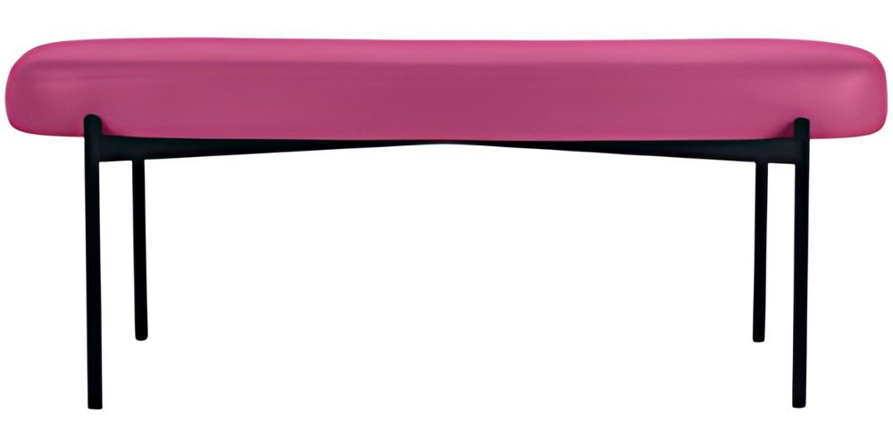 PAPERFLOW Banc oval GAIA, taille L, habillage similicuir