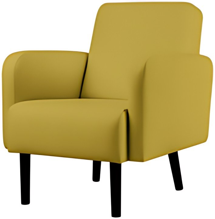 PAPERFLOW Fauteuil LISBOA, habillage simili cuir, vert