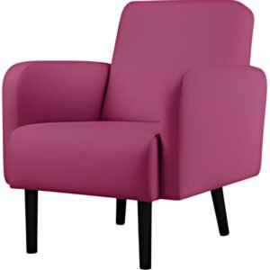 PAPERFLOW Fauteuil LISBOA, habillage simili cuir, violet
