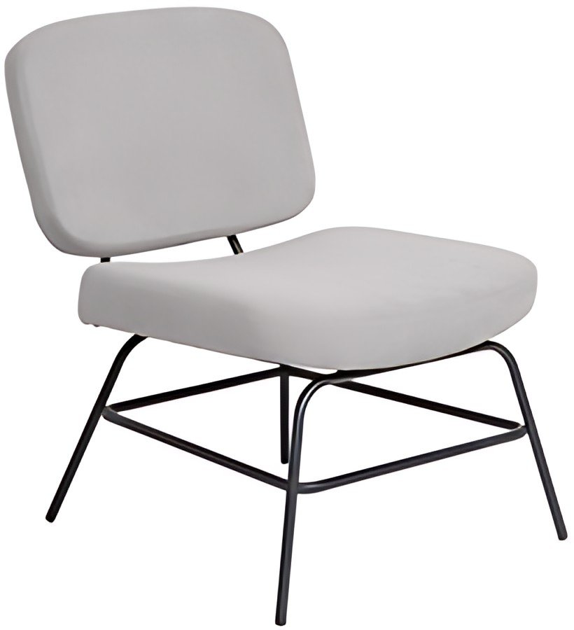 PAPERFLOW Fauteuil visiteur CURVE, gris