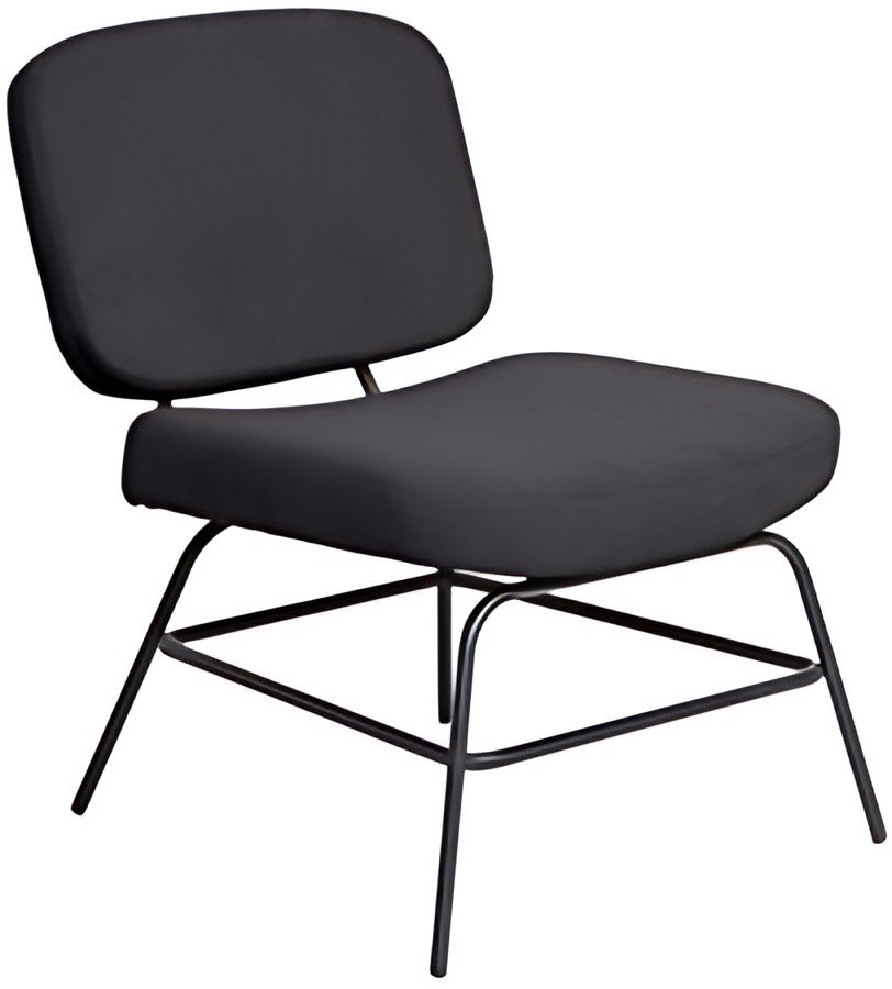 PAPERFLOW Fauteuil visiteur CURVE, anthracite