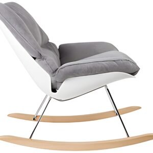 PAPERFLOW Fauteuil à bascule LAZY, blanc/gris