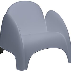 PAPERFLOW Siège en plastique DUMBO, bleu, set de 4