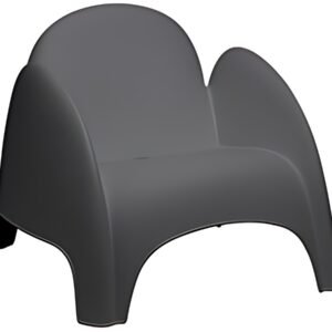 PAPERFLOW Siège en plastique DUMBO, anthracite, set de 4